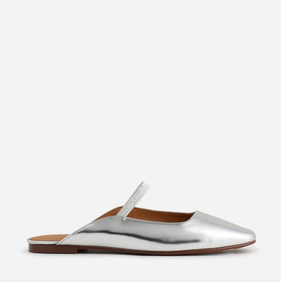 The Greta Ballet Flat Mule in Leather NWT - Picture 4 of 9